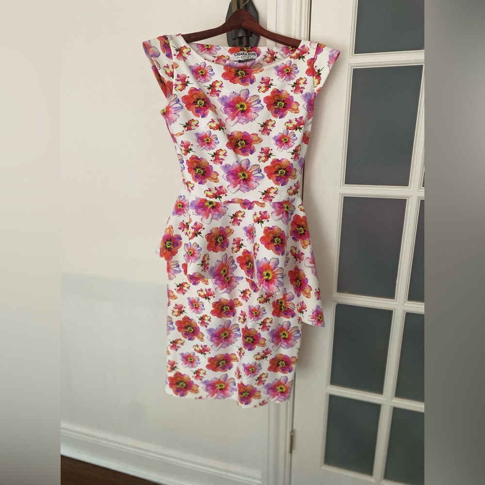 COPY - La petite robe chiara boni peplum floral dress size 14 couture